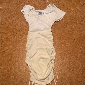 Princess Polly White Ruched Mini Dress